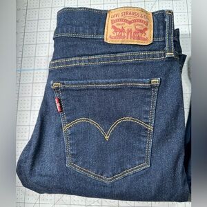 Levi’s Strauss Dark Wash Navy 710 Super Skinny Jean Pants Women Clothing Size 30